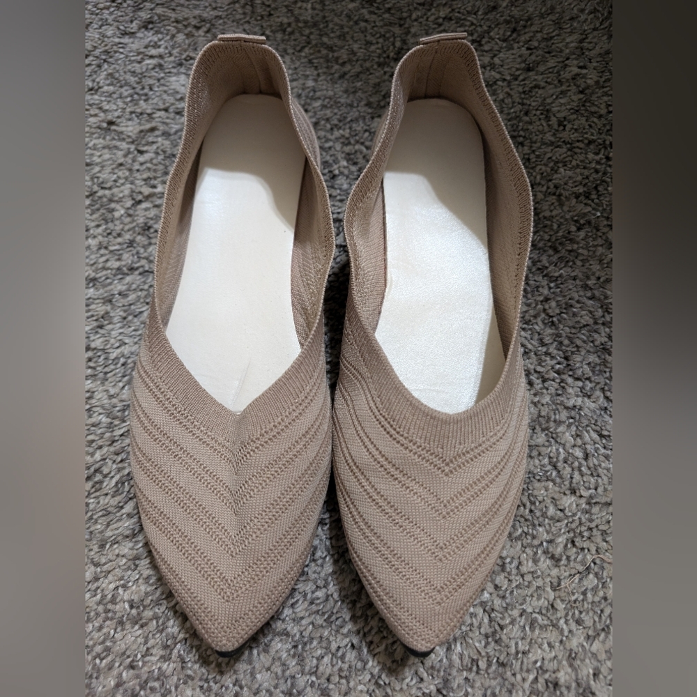 Taupe flats